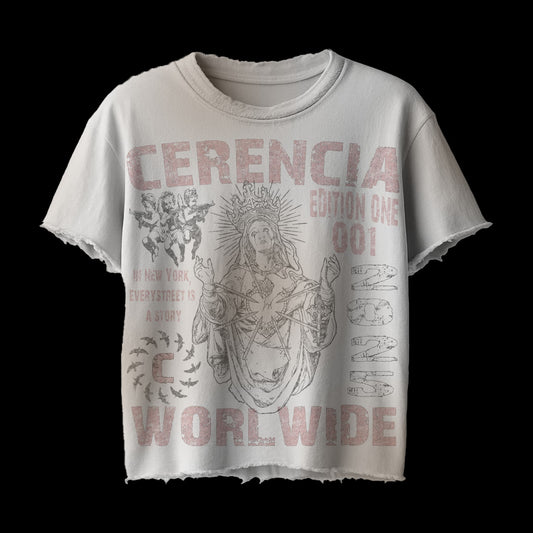 Cerencia WorlWide Distressed Tee White